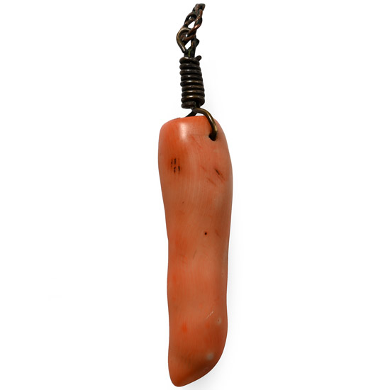 Baroque Style Coral Amulet