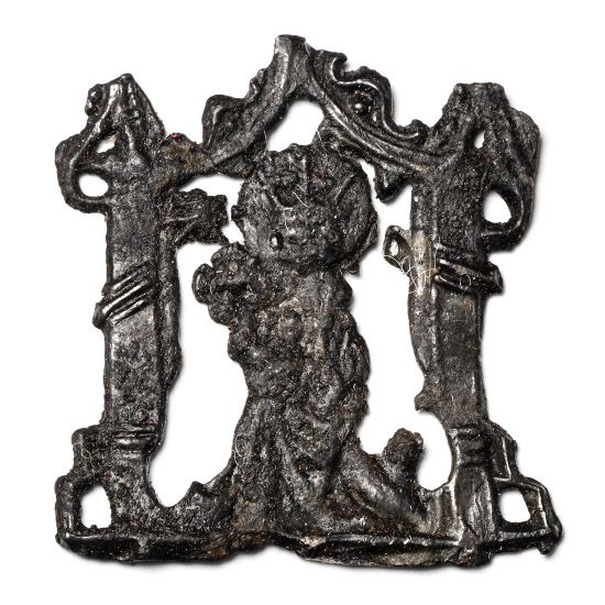 Medieval Pewter Our Ladys Shrine Pilgrims Badge