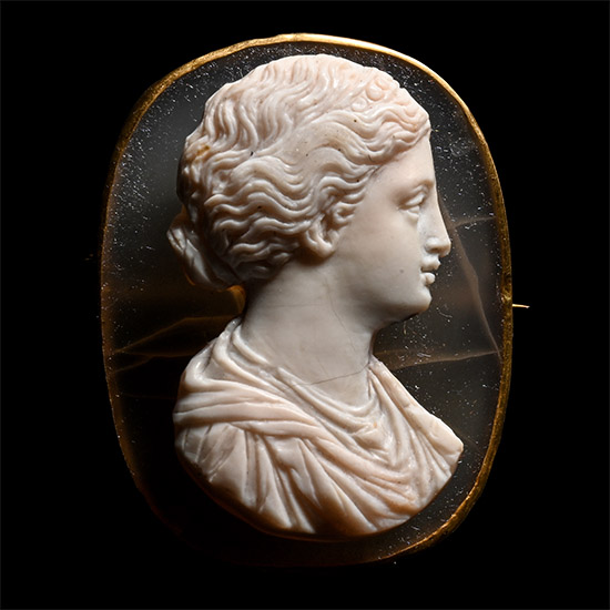 Renaissance Sardonyx Cameo of a Young Woman