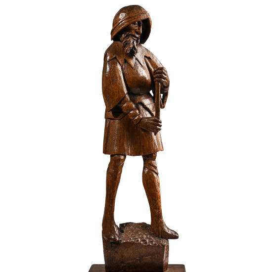 Medieval Oak Statue of Saint Longinus