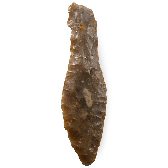 Danish Stone Age Knapped Flint Dagger