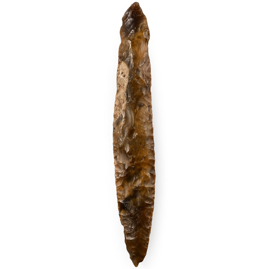 Danish Stone Age Type 1B Knapped Flint Dagger
