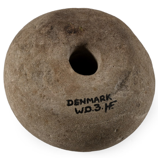 Danish Stone Age Pecked Pierced Macehead