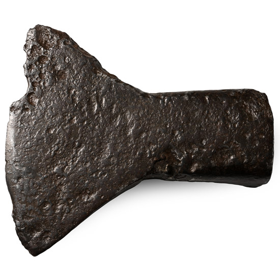 Large Celtic Iron Open Socketted Splayed Axehead