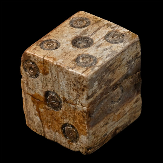 Roman Bone Gaming Die