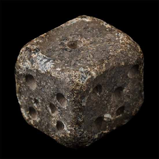 Roman Lead Gaming Die