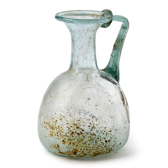 Roman Pale Green Glass Juglet