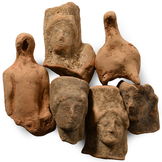 Greek Terracotta Head Collection