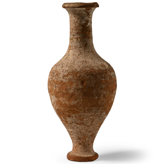 Greek Terracotta Spindle Flask