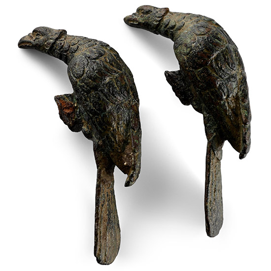 Georgian Bronze Bird Statuette Pair