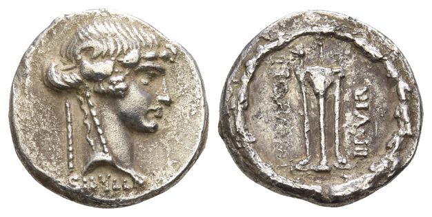 L. Torquatus AR Denarius.