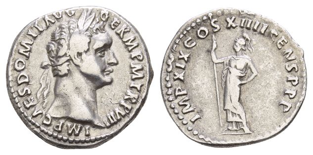 Domitian AR Denarius.