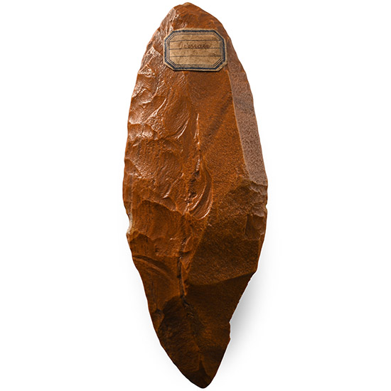 Large Stone Age Orange Jasper Knife Blade
