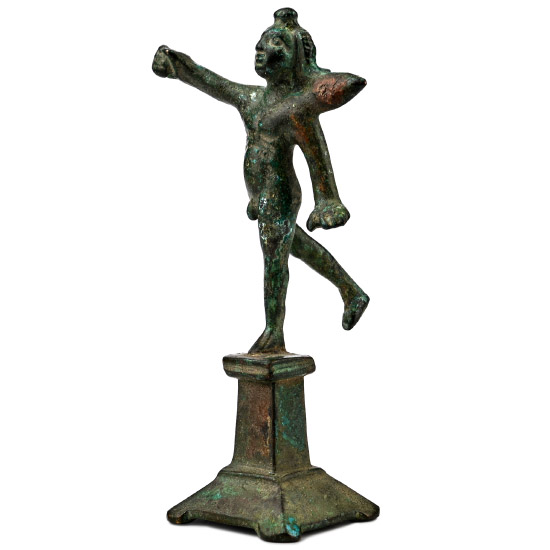 Roman Bronze Cupid Statuette