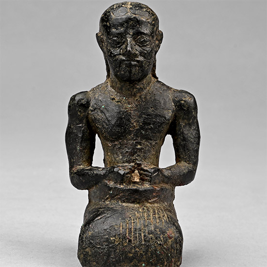 Western Asiatic Bronze Statuette of a Kneeling Priest