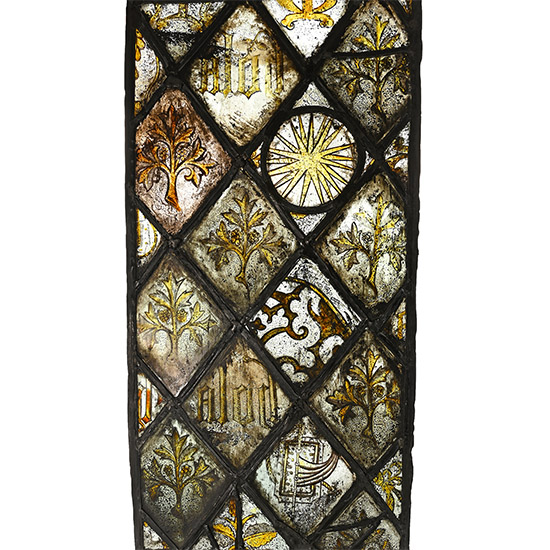 Medieval Stained Glass Panel