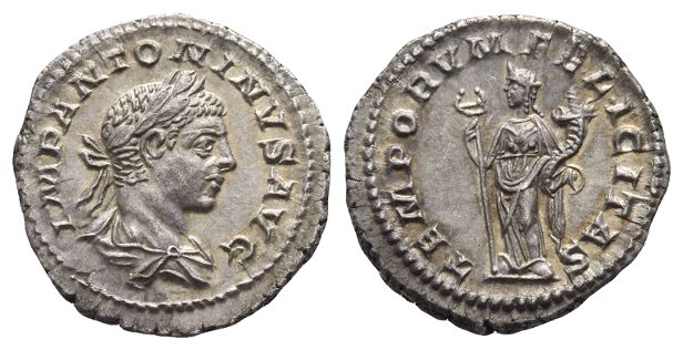 Elagabalus AR Denarius.