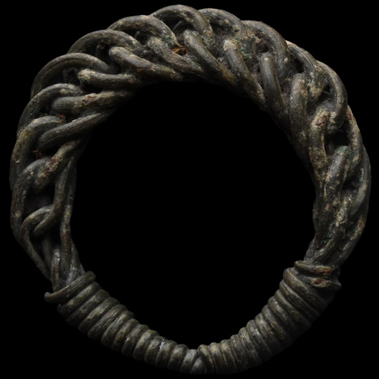 Viking Age Bronze Plaited Ring