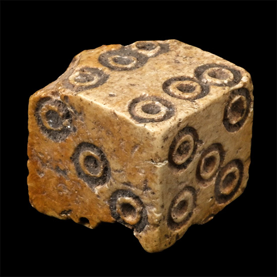 Roman Bone Gaming Die