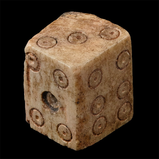 Roman Bone Gaming Die