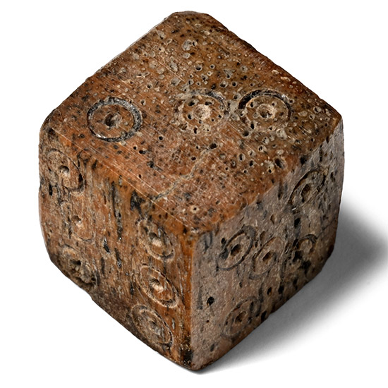 Roman Bone Gaming Die