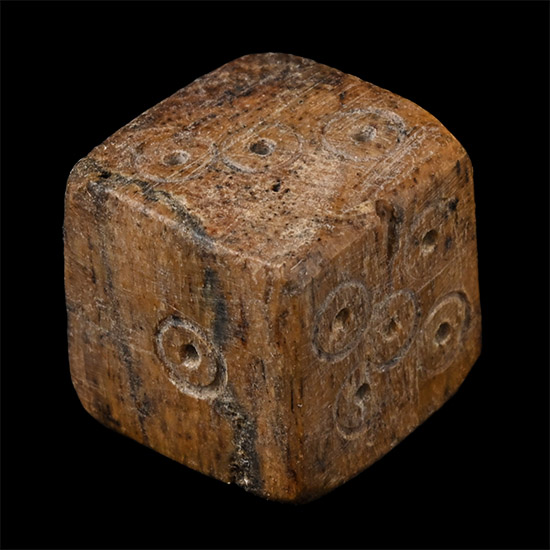 Roman Bone Gaming Die