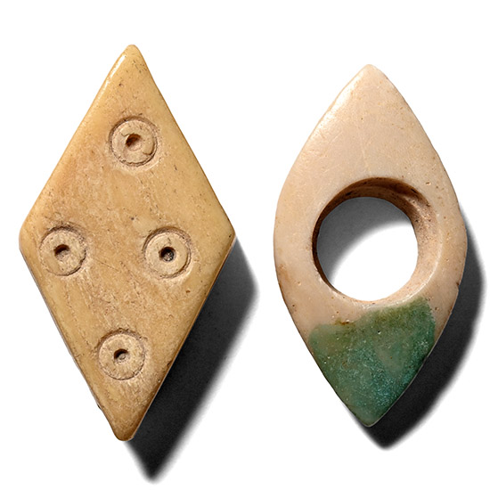 Roman Bone Mount and Bead