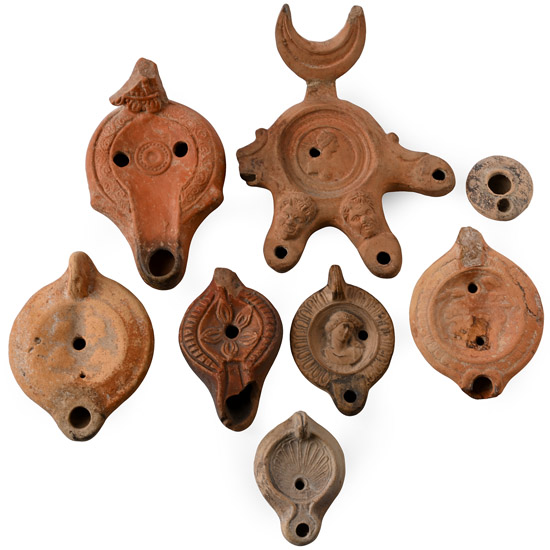Roman Terracotta Oil Lamp Collection