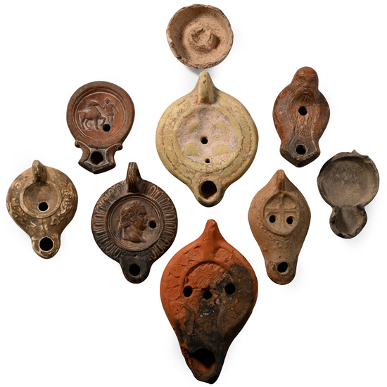 Roman and Later Terracotta Oil Lamp Collection