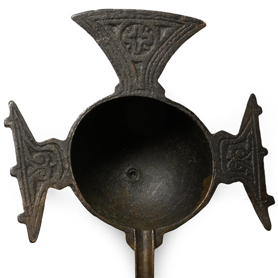 Byzantine Bronze Oil Lamp