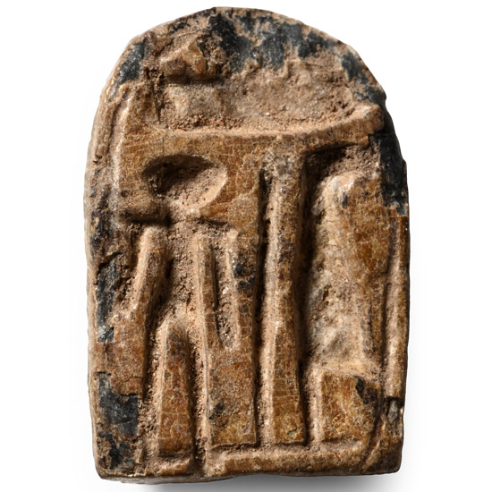 Egyptian Steatite Tilapia Fish Plaque Amulet