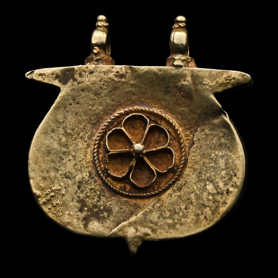 Western Asiatic Gold Pendant with Rosettes