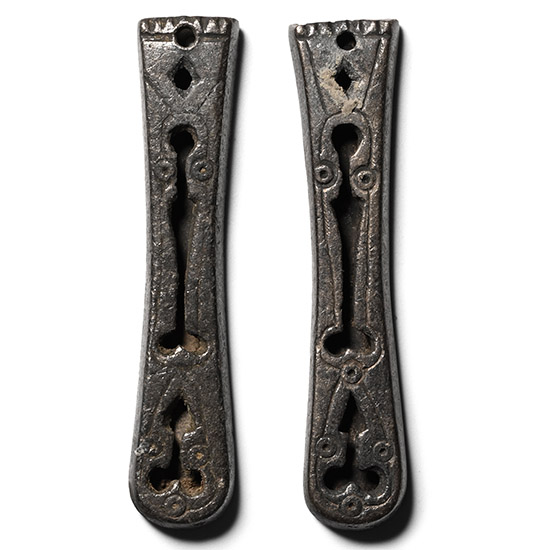 Byzantine Silver Strap End Group
