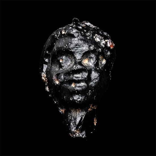 Greek Glass Head of an African Male