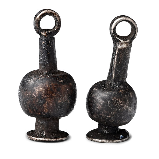 Egyptian Silver Poppy Amulets