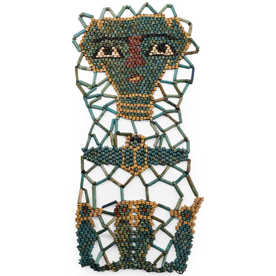 Egyptian Faience Mummy Bead Mask
