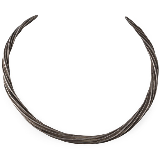 Thracian Silver Twisted Torc