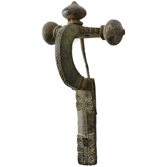 Roman Decorated Bronze Crossbow Brooch