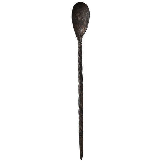 Roman Silver Spoon with Twisted Handle