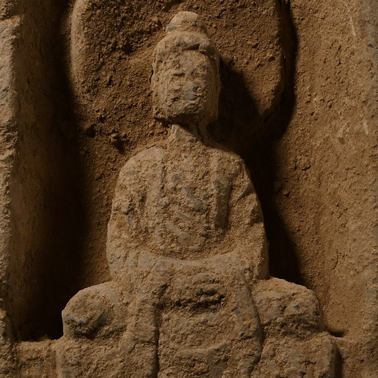 Chinese Northern Wei Terracotta Buddha Brick