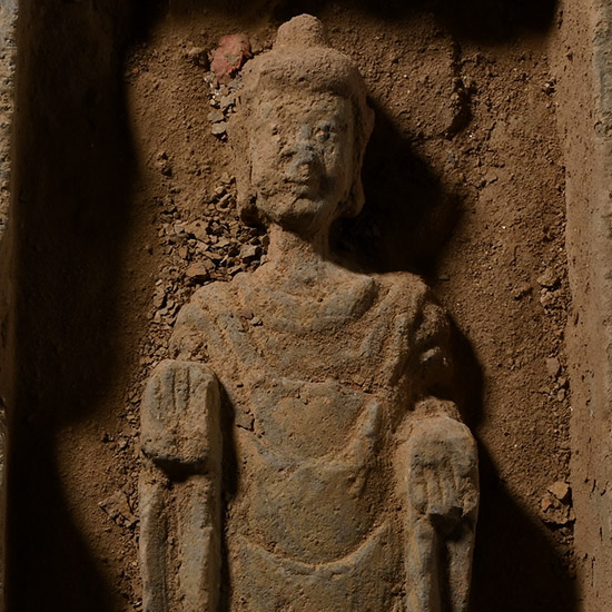 Chinese Northern Wei Terracotta Buddha Brick