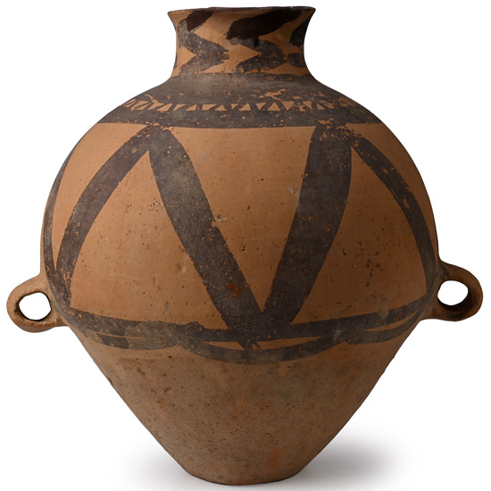 Large Chinese Neolithic Painted Terracotta Jar