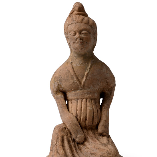 Chinese Northern Wei Ceramic Female Attendant