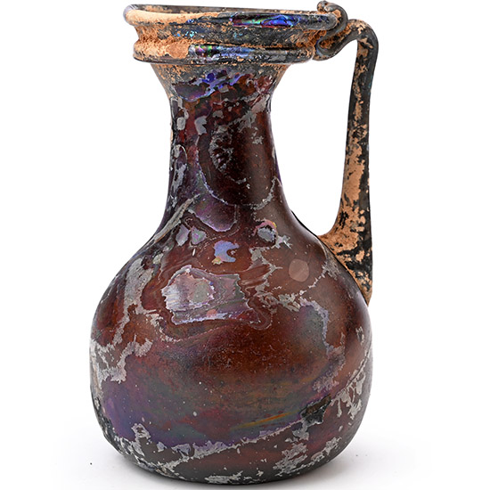 Roman Aubergine Glass Pitcher