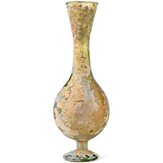 Roman Footed Glass Vessel