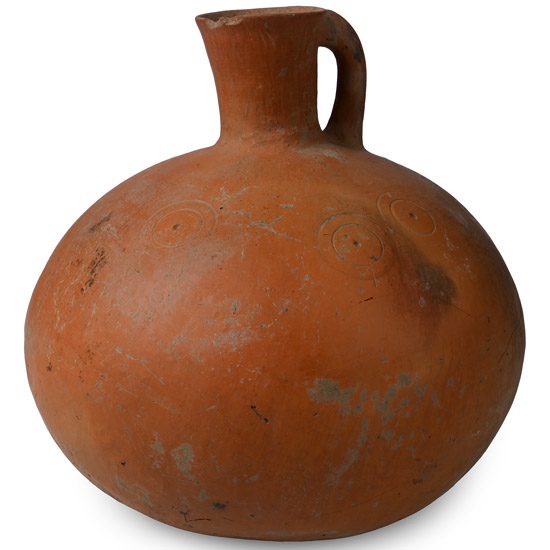 Western Asiatic Terracotta Jug with Concentric Circles