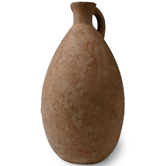 Large Western Asiatic Tall Terracotta Jug