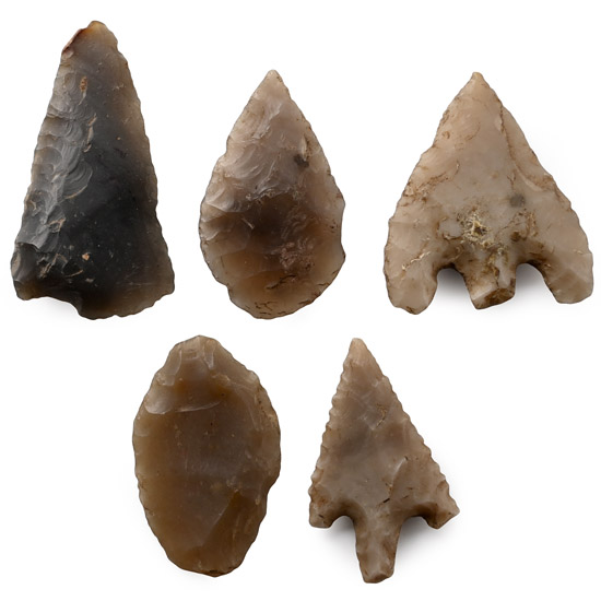 Stone Age Farnham Flint Arrowheads