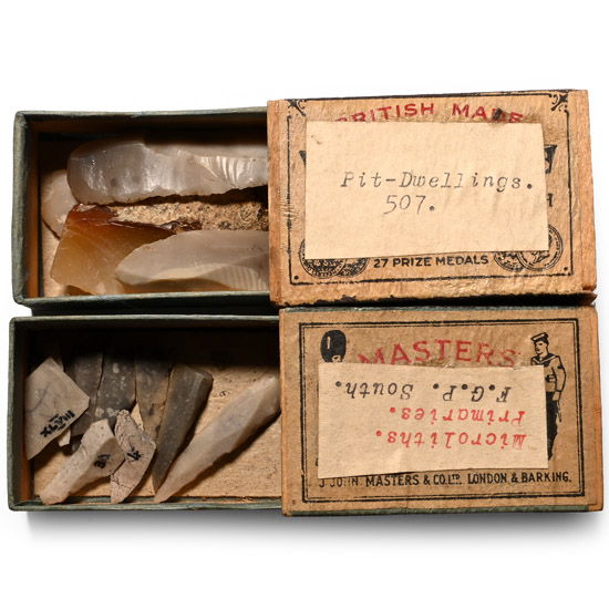 Farnham Stone Age Flint Microlith and Pit-Dwellings Collection