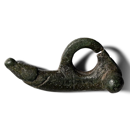 Roman Bronze Phallic Pendant